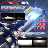 H7 LED Headlight Bulb 6500K 60W 26000LM Plug and Play Pack of 2 view 3