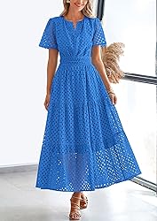 PRETTYGARDEN Womens 2025 Summer Maxi Dress Short