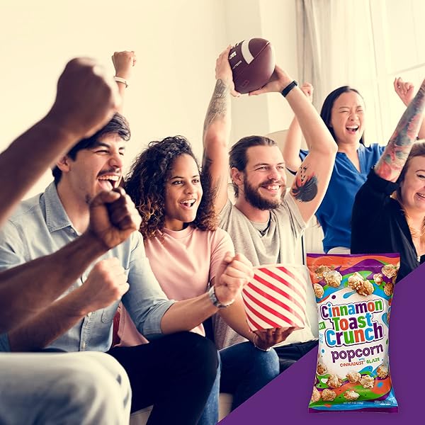 CINNAMON TOAST CRUNCH POPCORN SNACK, CINNADUST GLAZE, 7 OZ