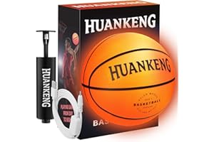 HuanKeng Upgrade Rechargeable Glow in The Dark Ball Toys Birthday Gifts for 6 7 8 9 10 11 12 13 14 15 Year Old Boys, Sports and Outdoors Light Up Ball Games for Teen, Kids Boys Toy Stuff Ages 6-15