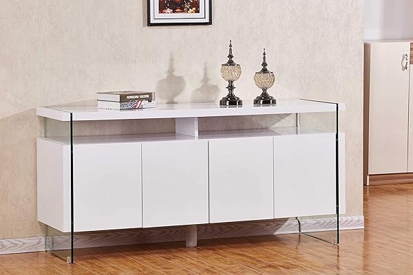 Best Quality Furniture White Four Door Server