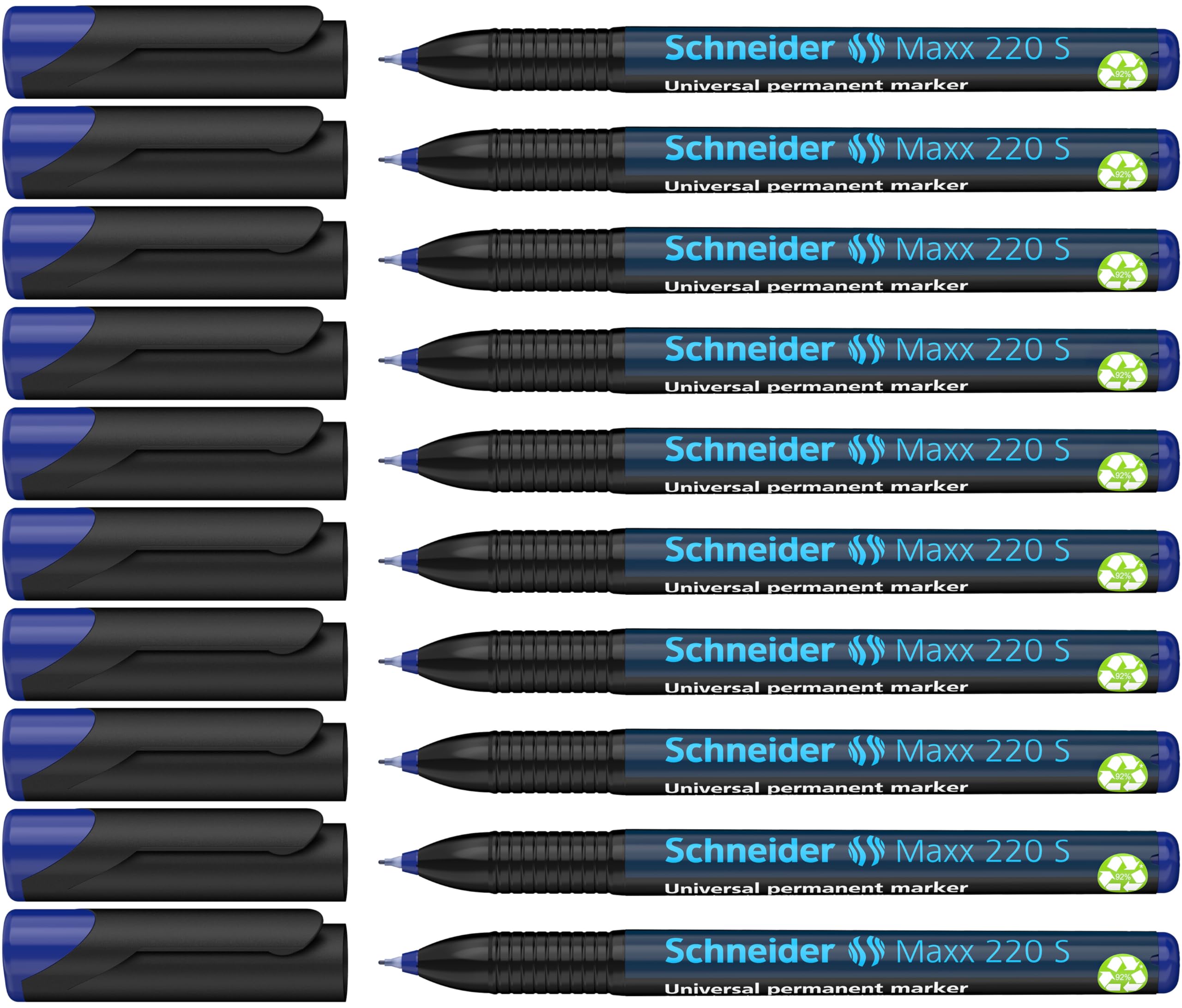 Schneider OHP S 220 OHP Marker Pen Permanent Pack of 10 Black