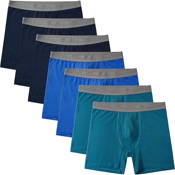 B&Q Men's Cotton Boxer Briefs 11-Pack - Soft Jersey, Tagless, Breathable, Comfort Waistband (Sizes S-XL)