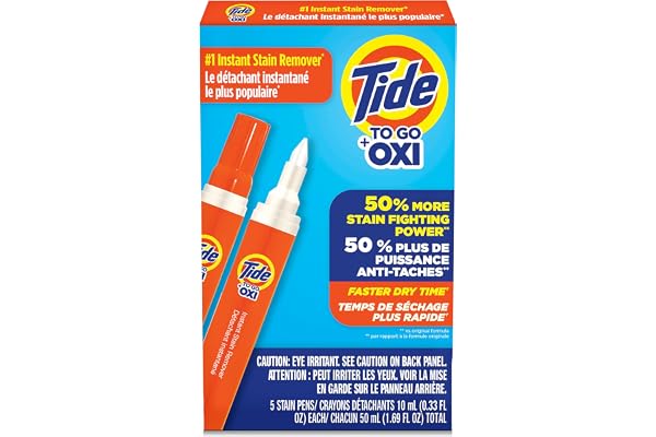 Tide To Go Stain Remover for Clothes, Tide Pen Stain Remover, Instant Stain Remover Pen & Spot Cleaner, Portable & Travel-Fri