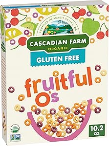 Cascadian Farm Organic Cereal, Fruitful O's, 10.2 Oz