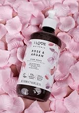 I LOVE Naturals Rose Argan Hand Wash 500ml Vegan Floral Cruelty-Free 3 Pack view 8