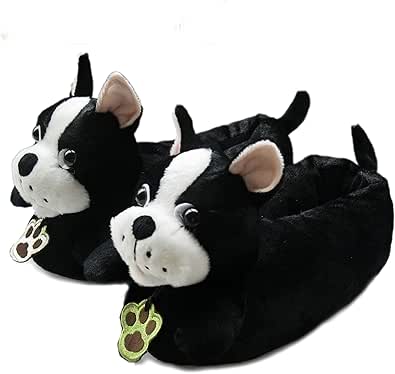 boston terrier slippers