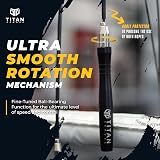 Titan Armour Self-Locking Adjustable Jump Rope with 2 Ropes UK Brand Black-2 view 6