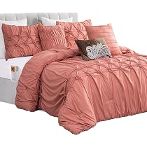 Amazon.com: Elegant Comfort 12-Piece Bed-in-a-Bag, Ella Pleated ...