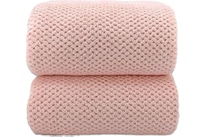 YTYC Towels,39x78 Inch Oversized Bath Sheets Towels for Adults Luxury Bath Towels Extra Large Sets for Bathroom Super Soft Highly Absorbent Microfiber Shower Towels 80% Polyester (Pink,2 Piece)