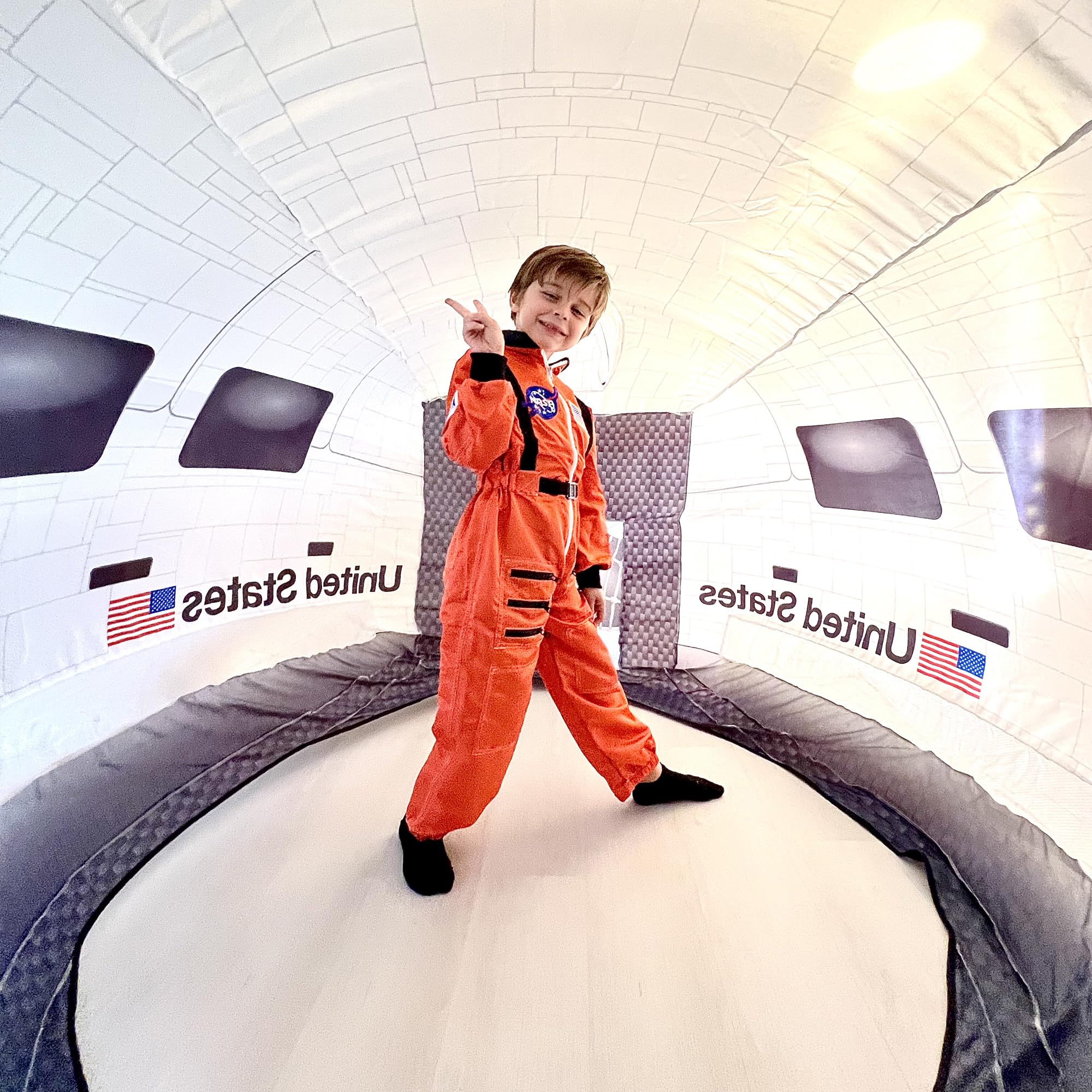The Original Patented AirFort - Build A Fort in 30 Seconds, Inflatable Fort for Kids, Play Tent for 3-14 Years, A Playhouse Where Imagination Runs Wild, Fan not Included (Space Shuttle)