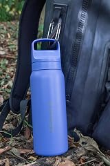 LifeStraw Go Series Insulated Stainless Steel Water Filter Bottle 24oz Thistle view 3
