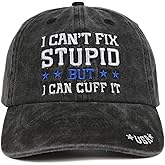 InnoBeta Funny Cap for Police Officers, Adjustable Embroidered Baseball Hat, Law Enforcement Gifts, Correctional Officer Gifts for Birthday, Christmas Black