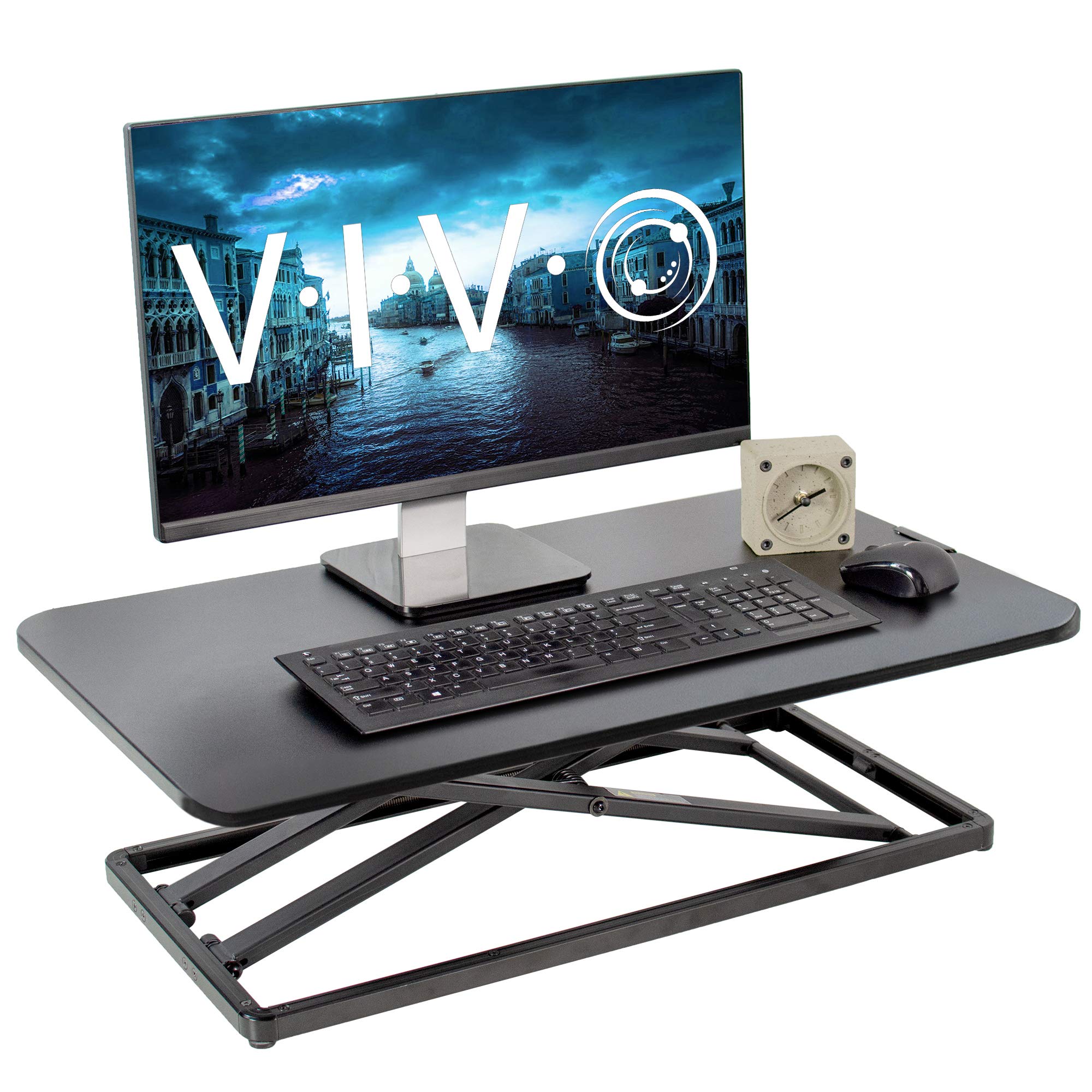 VIVO Economy Single Top Height Adjustable 29 inch Standing Desk