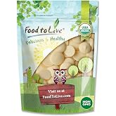 Food to Live Organic Cacao Butter Wafers, 8 Ounces - Non-GMO, Vegan, Food-Grade Cocoa Butter, Bulk, Ideal for Cooking, Baking