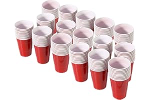 GoBig 6 oz Red Party Cups 160 Pack - Great for Parties, Tasting Flights and Games