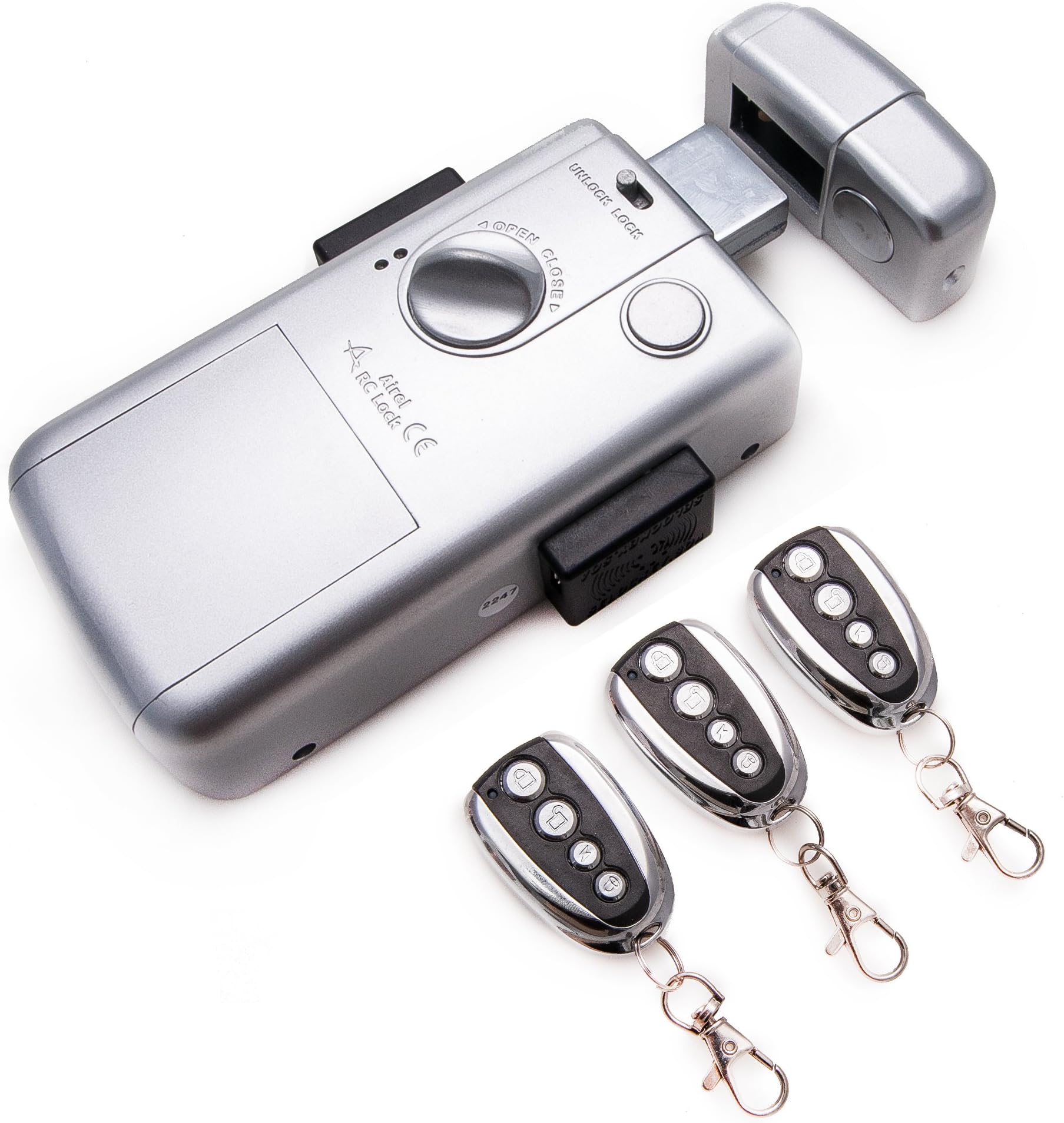 Electronic Intelligent Door Lock - 3 Remote Control.