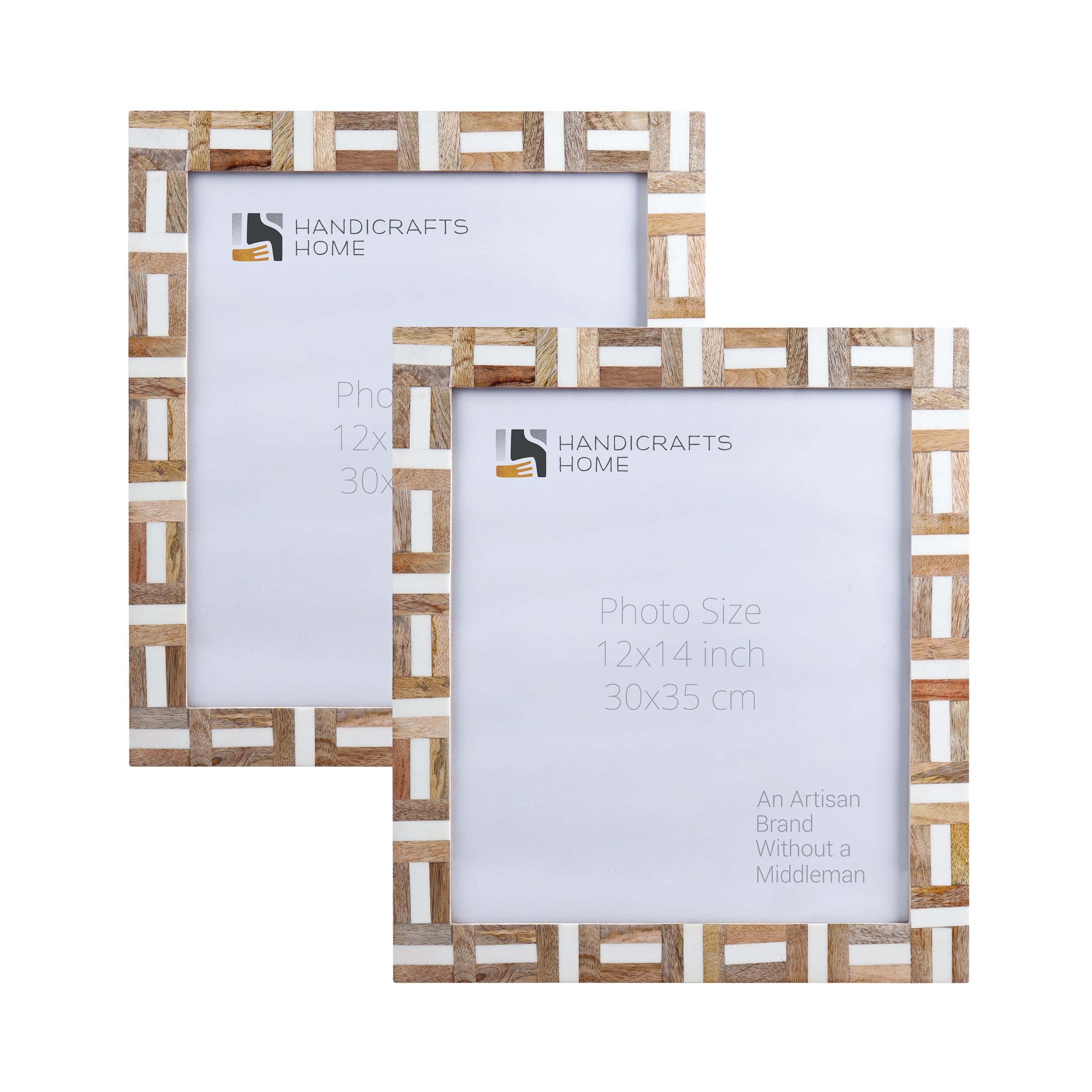 Handicrafts Home Picture Frame 12x14 Photo Frames, Marquet-Chase Collection, Pack of 2