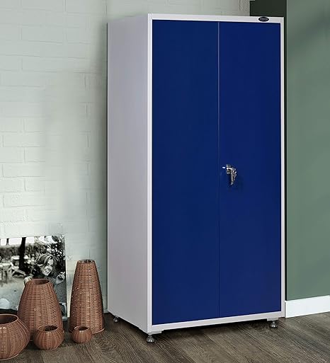 Nilkamal Alaska 2 Door Wardrobe Blue And White Amazon In Home