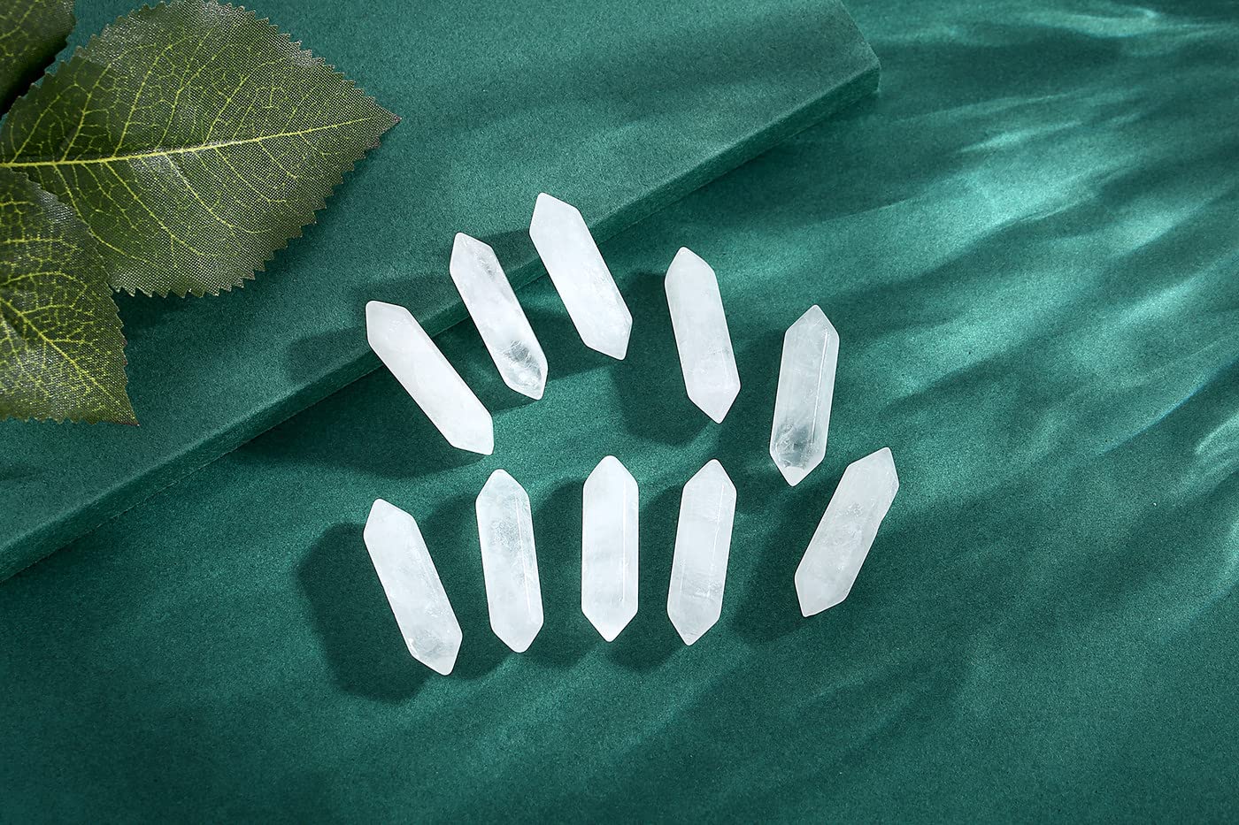 Mua 10 PCS Clear Quartz Healing Crystals Wands Polished Tumbled Stones ...