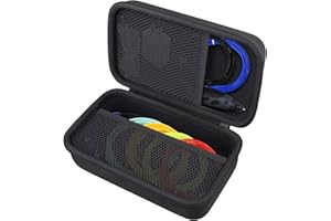 co2CREA Storage Organizer Case for 3D Printing Pen Set, Hard Case Compatible with SCRIB3D P1/Advanced, MYNT3D Super/Advanced, 3Doodler Start+/Flow/PRO and Filament Refill（Black Case）