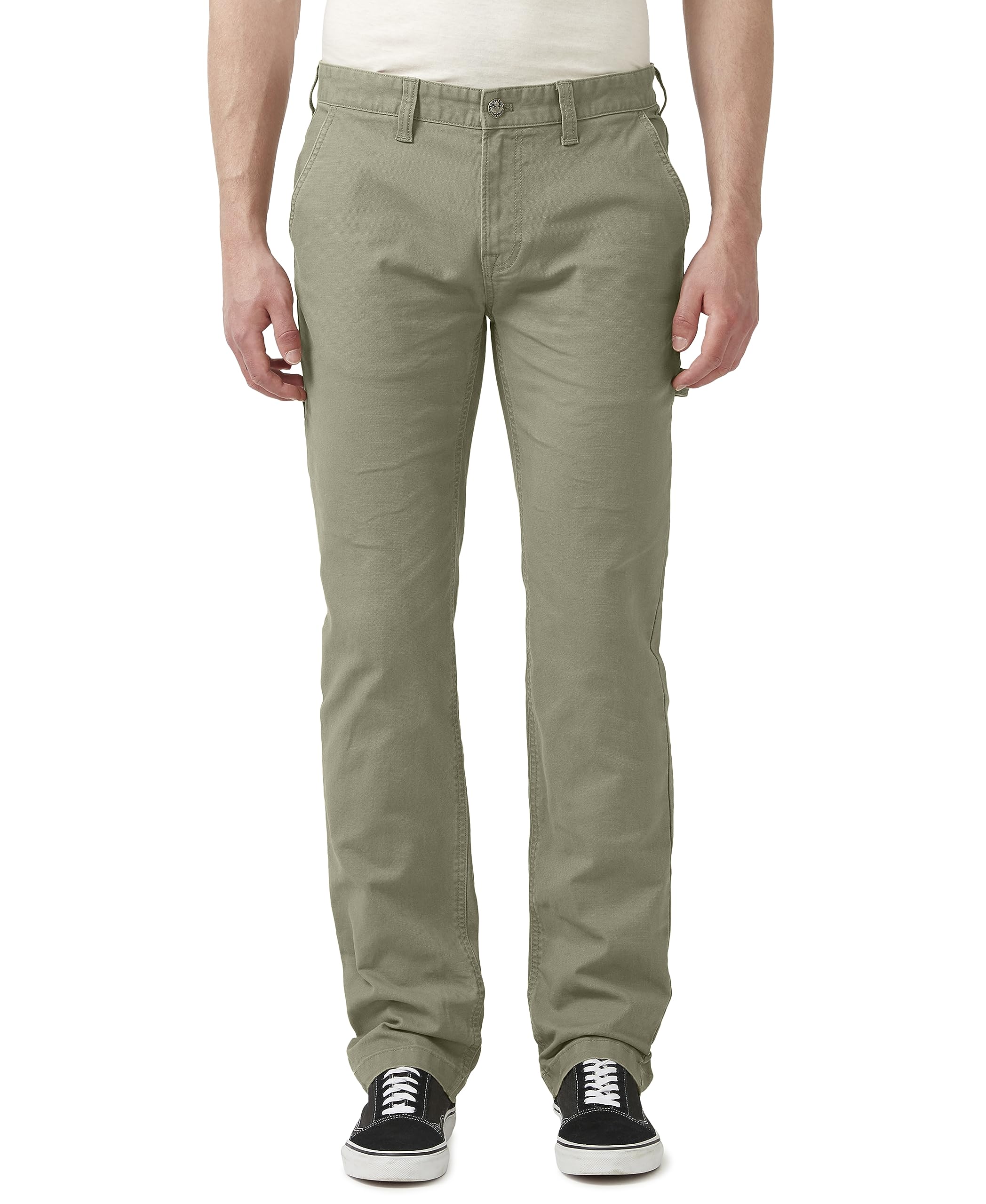 Buffalo David Bitton Men’s Straight Six Carpenter Pant, Olive