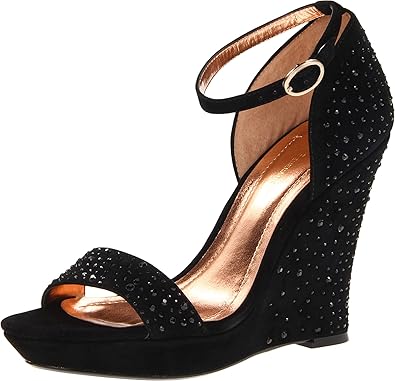 bcbg black wedges