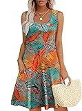 WEESO Spring Summer Vacation Dresses for Women Plus