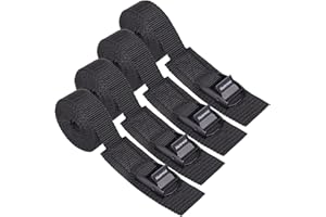 Masterwise Lashing Strap with Cam Buckles, Cinch Strap with Adjustable Buckle Tie Down Straps for Securing (6' x 1")