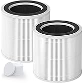 AP02 Replacement Filter Compatible with WESTHEY AP02 Air Purifier, 3-in-1 H13 True HEPA Filter with Activated Carbon, 2 Pack