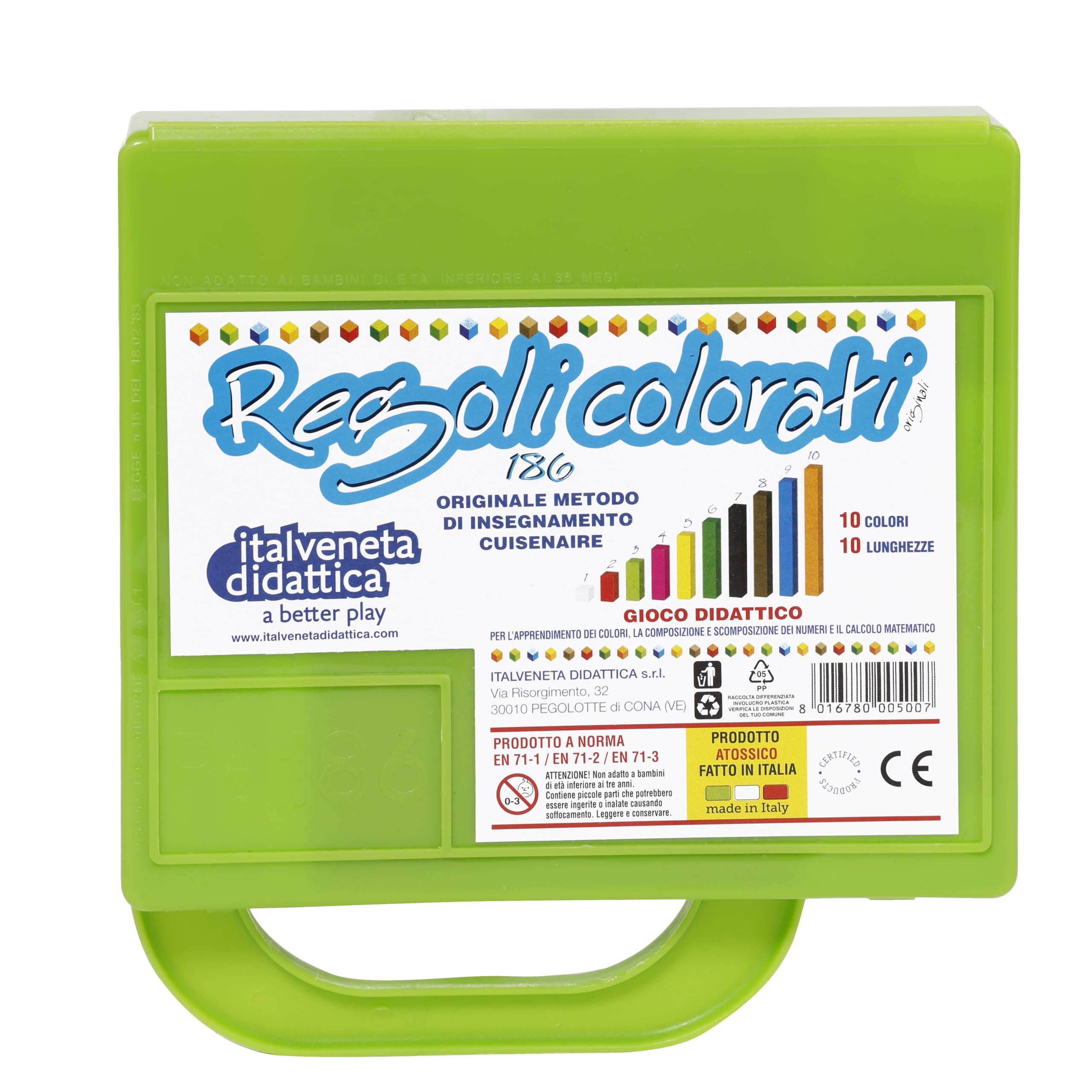 Italveneta Didattica 500 – Case of Rods For School.