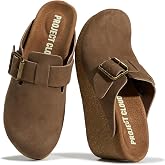 Project Cloud Genuine Leather Platform Clogs for Women - Womens Mules | Non Slip Platform Womens Clogs Soft Insole Heeled Clogs &amp; Mules for Women - Wedge Sandals Women Footwear Heeled Womens Shoes