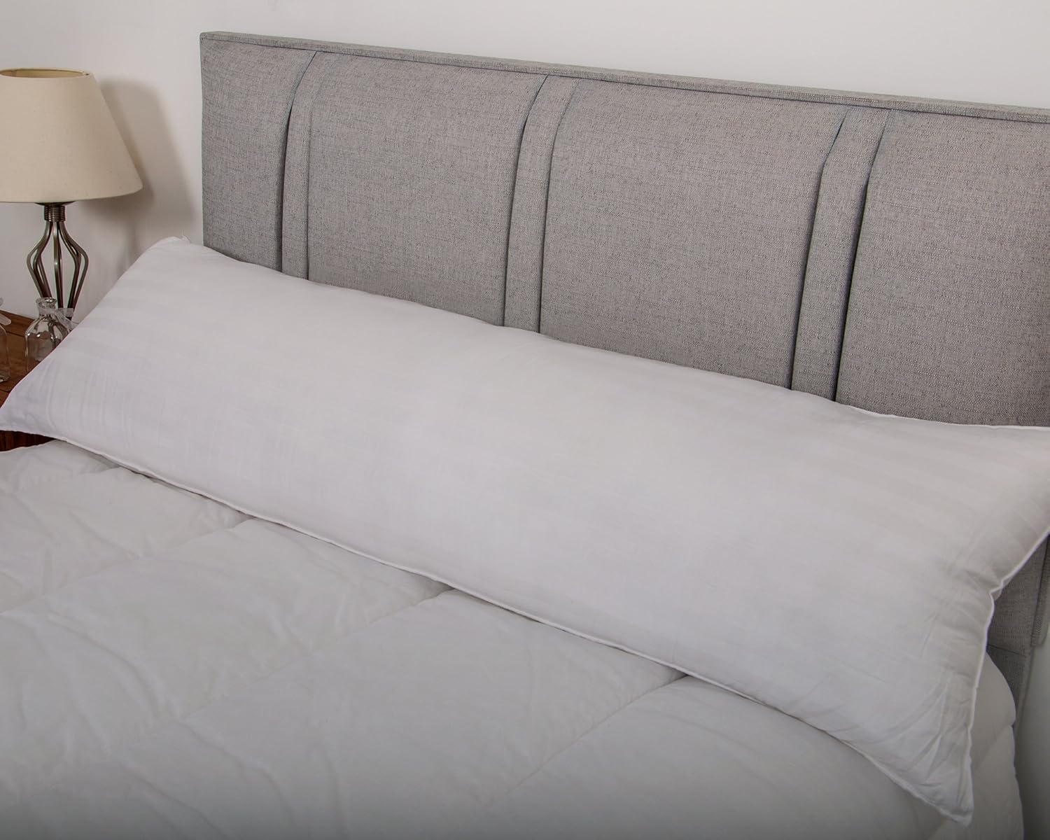 Hollowfibre Filled Bolster Pillow 4ft6 Double Bed Size Maternity
