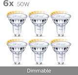 Philips WarmGlow 6 Pack Dimmable GU10 LED Bulbs 3.8 W 50 W Eq 2700K view 6