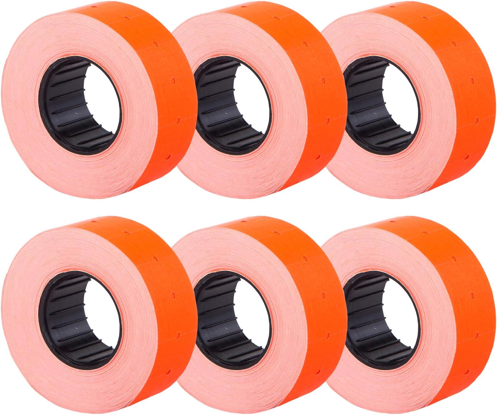 (6 Rolls) red 21 x 12 mm Colored Paper Sticker Price Gun Pricemarker labels MX-5500
