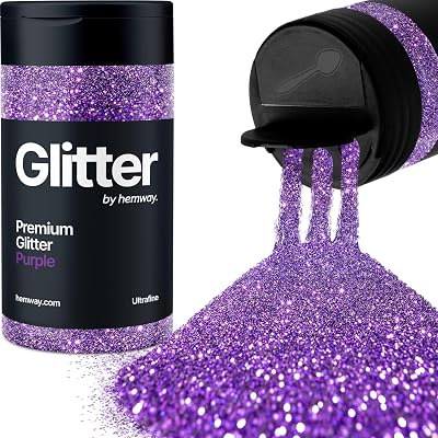 Hemway Purple Glitter Shaker 130g Ultrafine Resin Epoxy Craft Glitter