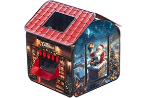 Kids Tent, Christmas Kids Playhouse with Windows, 33x33x37 Inch Cloth Toddler Tent for Xmas Birthday Gifts|Play Tents Tunnels