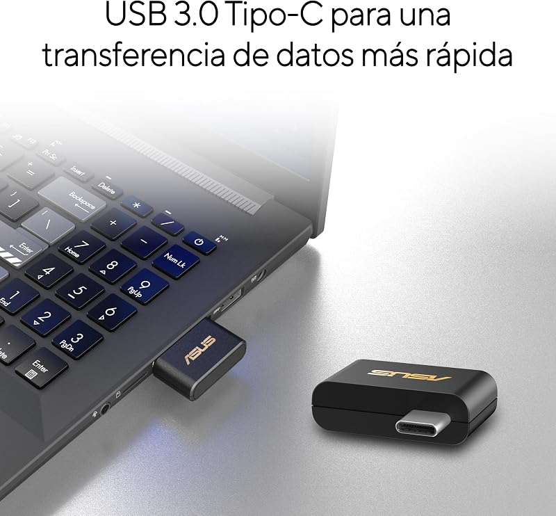 USB-BE93 Mini - Adaptador USB Mini WiFi 7 BE6500 de Triple Banda