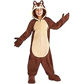 Disney Chip 'n Dale Dale Costume for Kids - Hooded Jumpsuit with Gloves & Shoe Covers - Officially Licensed