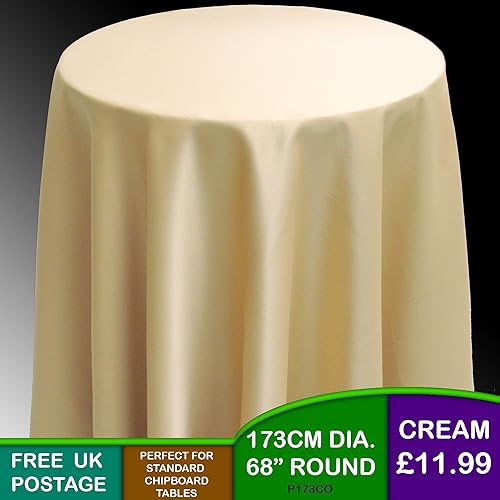 Flat Pack Self Assembly Round Chipboard Bedside Display Table FREE