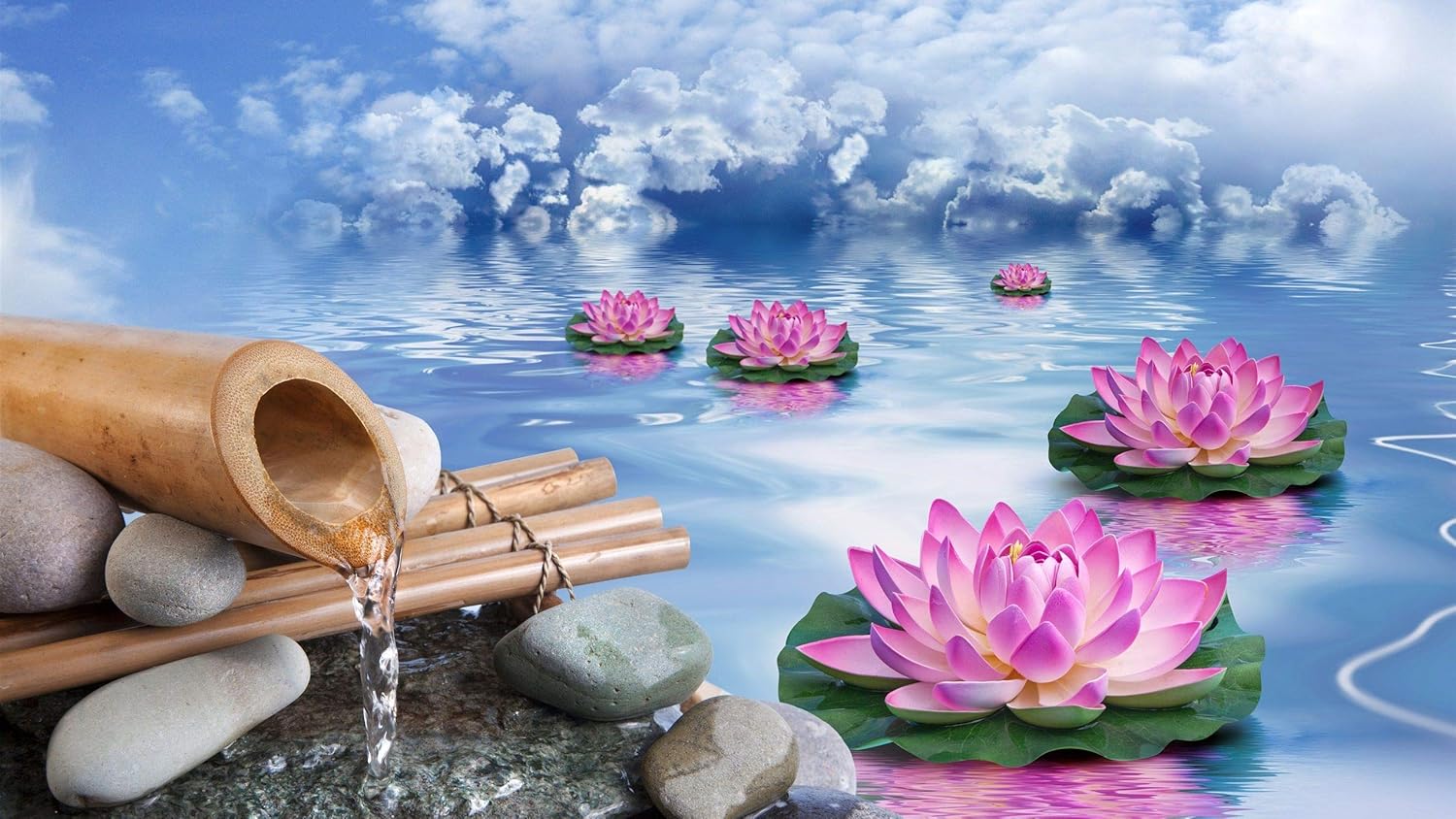 SCPmarts Canvas Print Beautiful Zen Scenario Nature Spa Unframed Canvas