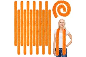 Xtinmee 24 Pcs 5 ft Feather Boas Artificial Fluffy Boas Decoration Feather Scarf for Women Girl Halloween Tea Party