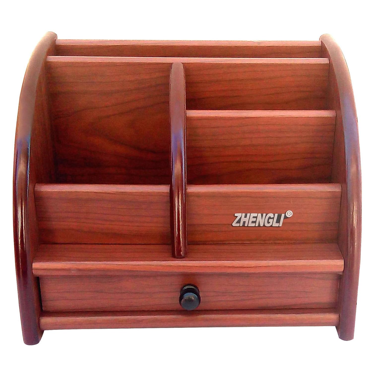 ITOS365 Big Pen Stand Office Stationery Wooden Mobile Holder for Office