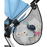 Guiseapue Baby Side Sling Stroller Cargo Net: Universal Stroller Organizer Attachment for Storage, Mesh Bag Storage Caddy, St