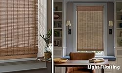 LazBlinds No Tools No Drill Cordless Bamboo Roman