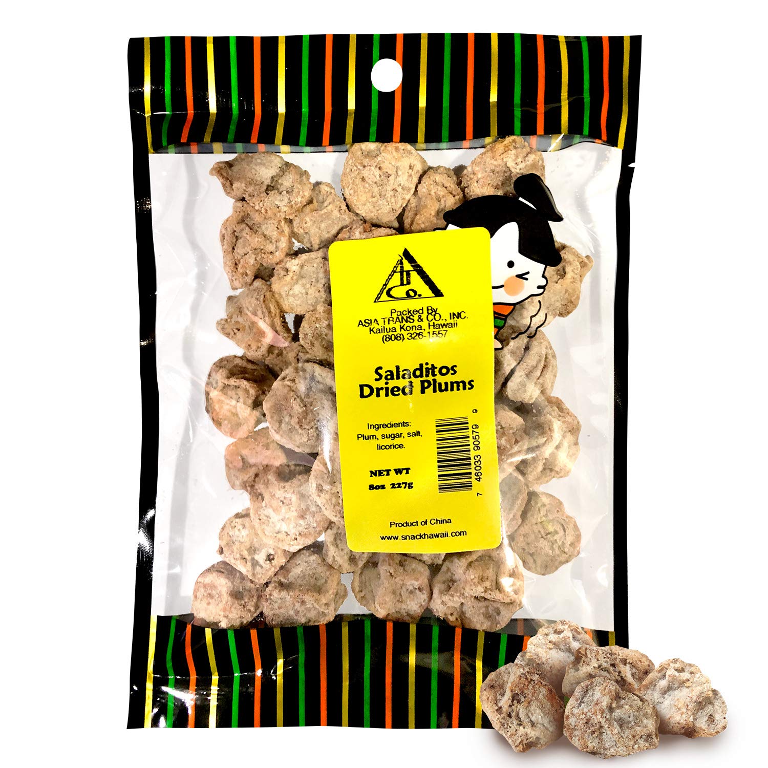 Asia Trans & Co. Dried Salted Red Plums Authentic Li