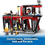 LEGO City Fire Station 60414 with Fire Engine 5 Minifigures Dog Figure view 6