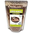 Natural Flax Seed Resealable 16oz also flax, linseed, linasa or linaza, ORGANIC SUPERFOOD, rich in Fiber, Protein, Omega 3, Vitamins and Minerals. Gluten Free, Non-GMO, Kosher Certified, 100% Natural.