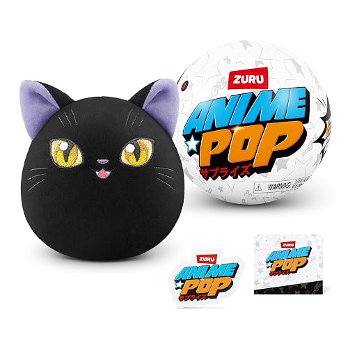 Anime Pop ZURU, Yoruichi (Bleach), Surprise Single Capsule Plush Toy, 11.5 centimetres, Demon Slayer and Bleach, (Yoruichi, Bleach)
