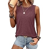 ATHMILE Womens Tank Tops Summer Spring Sleeveless Casual Cute Basic Trendy Loose Flowy Beach Shirt Vacation Outfits 2026